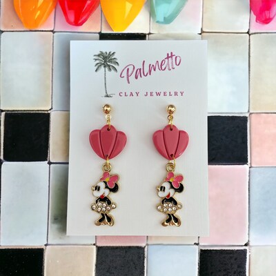 Polymer Clay Earrings Minnie Mouse MakerPlace by Michaels